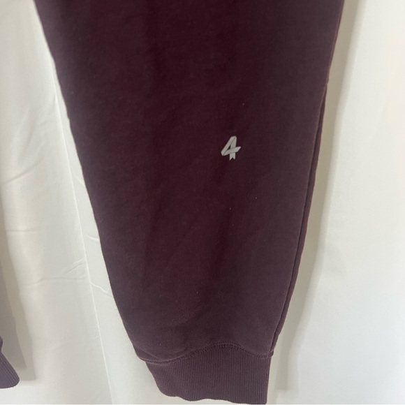 Four Laps Maroon Track Pants Men's Zip Ankle Joggers Performance 4 Laps Medium - Picture 6 of 6